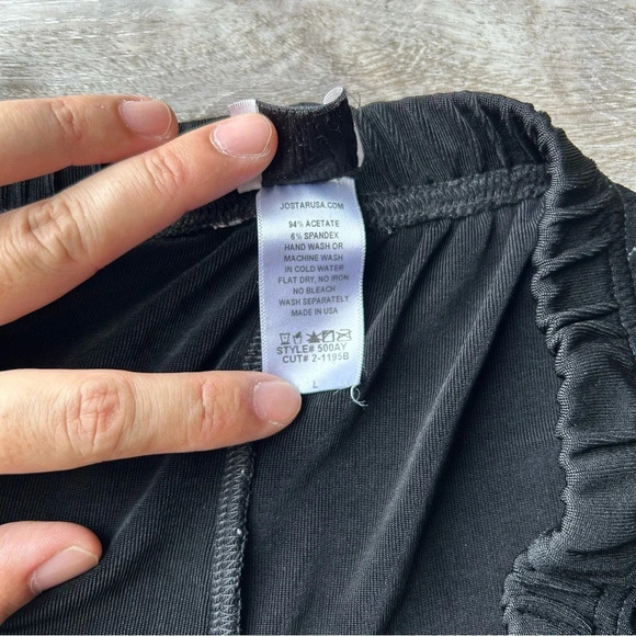 Jostar Elastic Waistband Draped Jersey Wide Leg Pants Made in USA - Picture 7 of 11